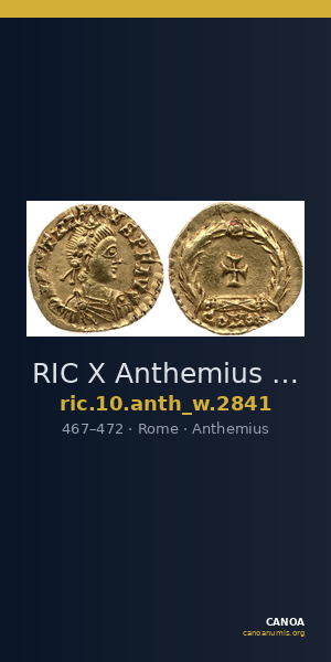 RIC X Anthemius 2841 — CANOA