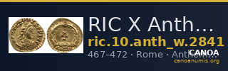 RIC X Anthemius 2841 — CANOA