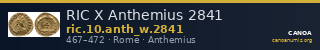 RIC X Anthemius 2841 — CANOA
