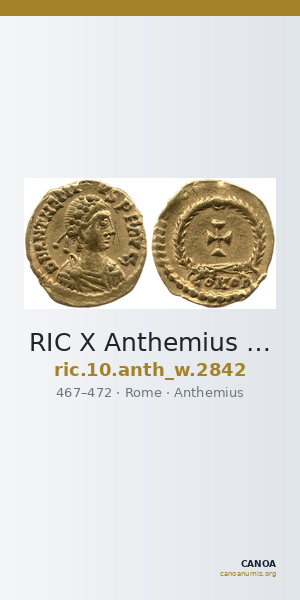 RIC X Anthemius 2842 — CANOA