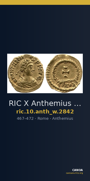RIC X Anthemius 2842 — CANOA