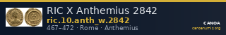 RIC X Anthemius 2842 — CANOA