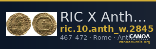 RIC X Anthemius 2845 — CANOA