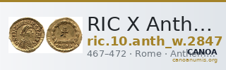 RIC X Anthemius 2847 — CANOA