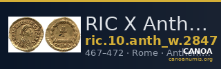 RIC X Anthemius 2847 — CANOA