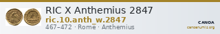 RIC X Anthemius 2847 — CANOA