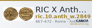 RIC X Anthemius 2849 — CANOA