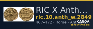 RIC X Anthemius 2849 — CANOA