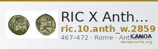 RIC X Anthemius 2859 — CANOA