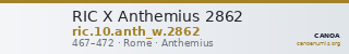 RIC X Anthemius 2862 — CANOA