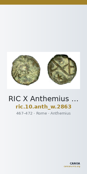 RIC X Anthemius 2863 — CANOA