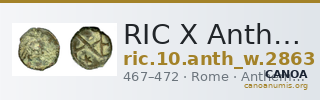 RIC X Anthemius 2863 — CANOA