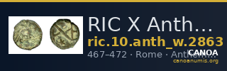 RIC X Anthemius 2863 — CANOA