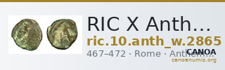 RIC X Anthemius 2865 — CANOA