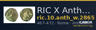 RIC X Anthemius 2865 — CANOA