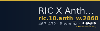 RIC X Anthemius 2868 — CANOA
