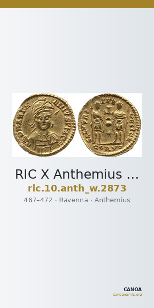 RIC X Anthemius 2873 — CANOA