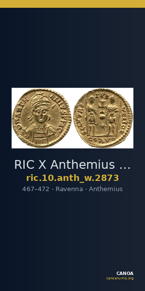 RIC X Anthemius 2873 — CANOA
