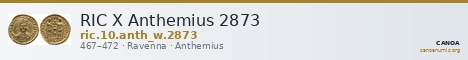 RIC X Anthemius 2873 — CANOA