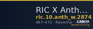 RIC X Anthemius 2874 — CANOA