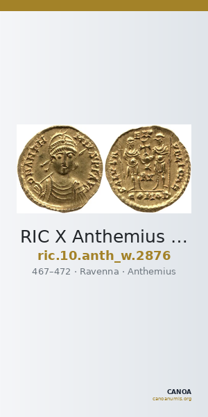 RIC X Anthemius 2876 — CANOA