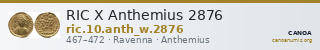 RIC X Anthemius 2876 — CANOA