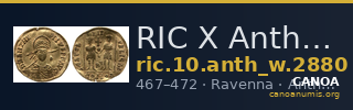 RIC X Anthemius 2880 — CANOA