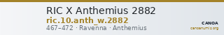 RIC X Anthemius 2882 — CANOA
