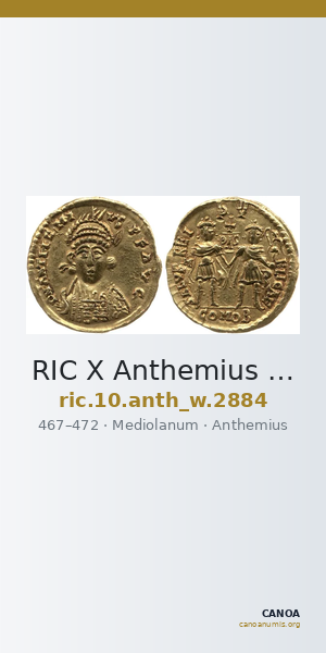 RIC X Anthemius 2884 — CANOA