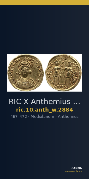 RIC X Anthemius 2884 — CANOA
