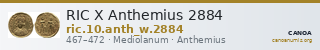 RIC X Anthemius 2884 — CANOA