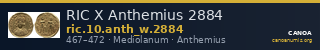 RIC X Anthemius 2884 — CANOA