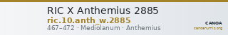 RIC X Anthemius 2885 — CANOA