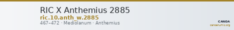RIC X Anthemius 2885 — CANOA