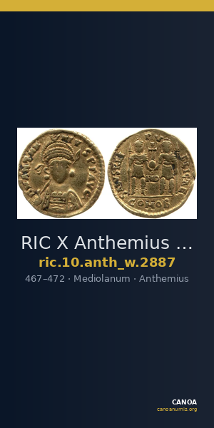RIC X Anthemius 2887 — CANOA