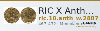 RIC X Anthemius 2887 — CANOA