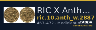 RIC X Anthemius 2887 — CANOA