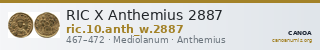 RIC X Anthemius 2887 — CANOA