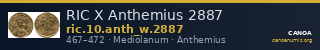 RIC X Anthemius 2887 — CANOA