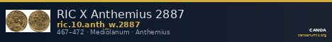 RIC X Anthemius 2887 — CANOA