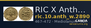RIC X Anthemius 2890 — CANOA