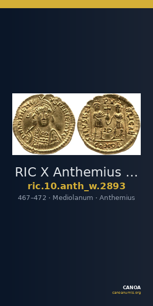 RIC X Anthemius 2893 — CANOA