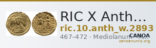 RIC X Anthemius 2893 — CANOA