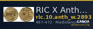 RIC X Anthemius 2893 — CANOA