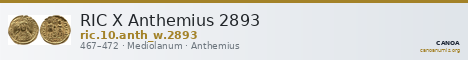 RIC X Anthemius 2893 — CANOA