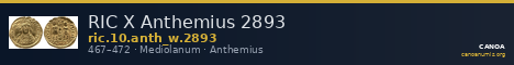 RIC X Anthemius 2893 — CANOA