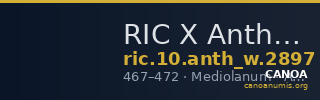 RIC X Anthemius 2897 — CANOA