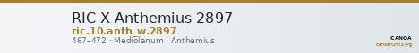 RIC X Anthemius 2897 — CANOA