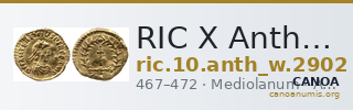 RIC X Anthemius 2902 — CANOA