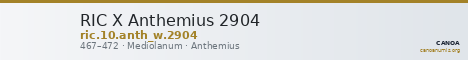 RIC X Anthemius 2904 — CANOA